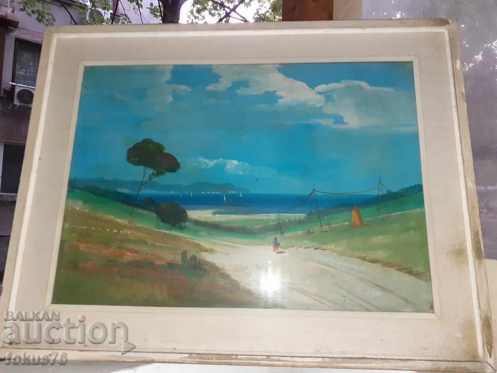 Auction LARGE OIL PAINTING ON CANVAS SIGNED FRAME Auction LARGE OIL PAINTING ON CANVAS SIGNED FRAME
