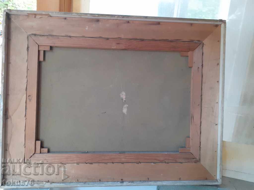 LARGE OIL PAINTING ON CANVAS SIGNED FRAME - 7 LARGE OIL PAINTING ON CANVAS SIGNED FRAME - 7