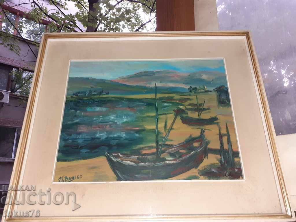 OIL PAINTING ON CANVAS SIGNATURE FRAME