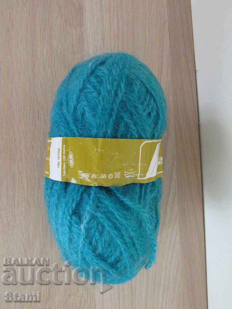 Delivery of Turquoise green yarn UZAY MOHER 100 grams