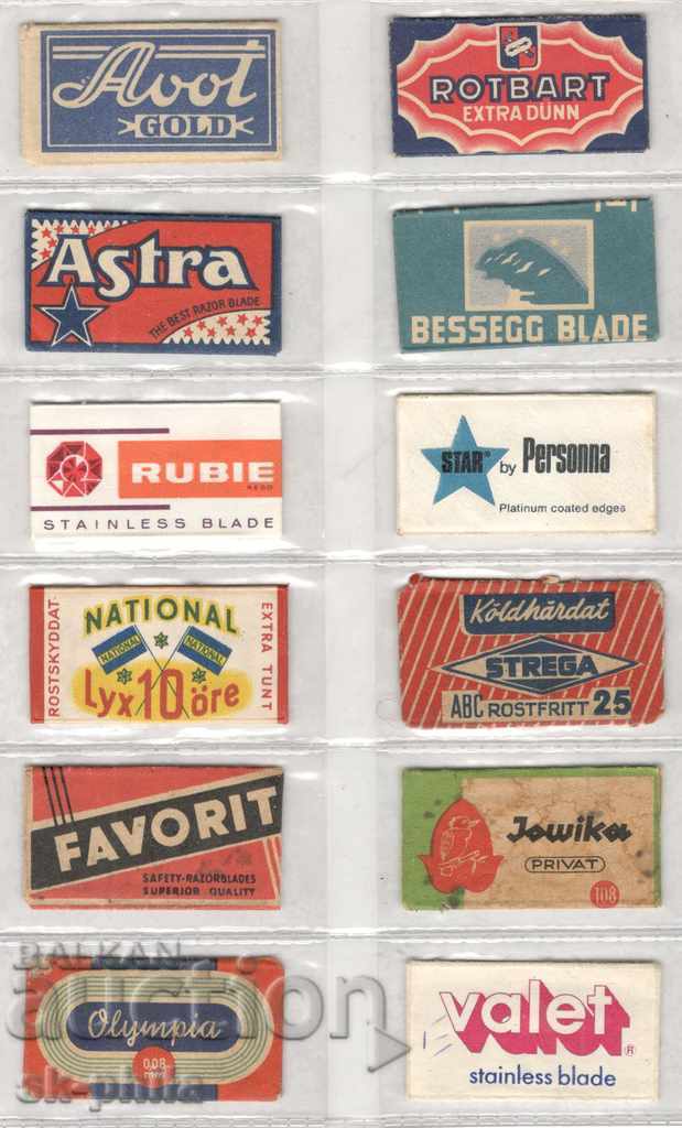 Old razor blades - 12 pieces Old razor blades - 12 pieces