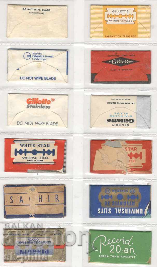 Old razor blades - 12 pieces with price 11.00 BGN | € 5.62 Old razor blades - 12 pieces with price 11.00 BGN | € 5.62