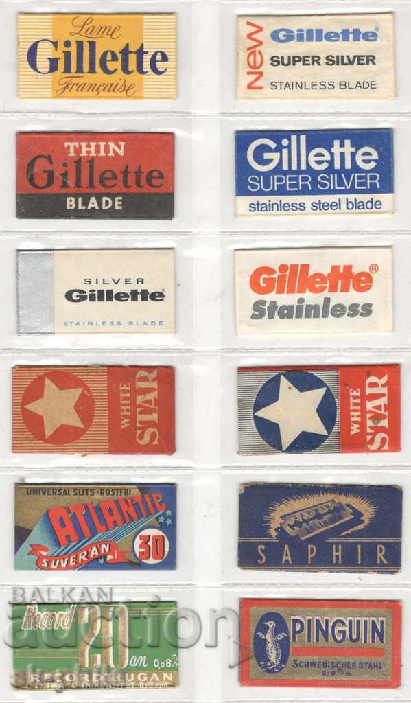 Old razor blades - 12 pieces Old razor blades - 12 pieces