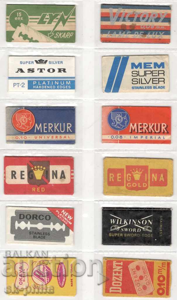 Old razor blades - 12 pieces Old razor blades - 12 pieces