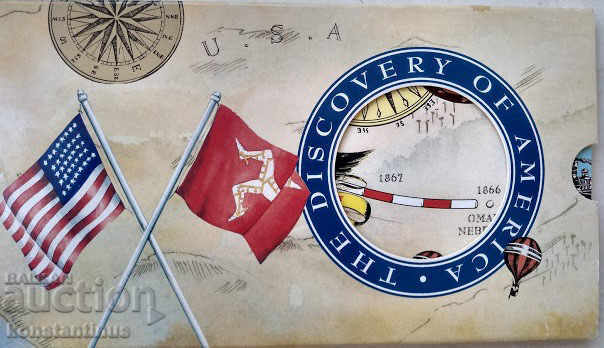 o.Man Set 4x1 Crown 1992 UNC Rare - 7