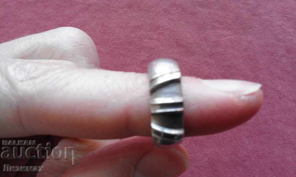 silver ring - women's - 7.9 g, 925 sample - BEAUTY !! with price 29.98 BGN | € 15.33