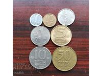 Израел сет от 7 монети 1980-84   качество
