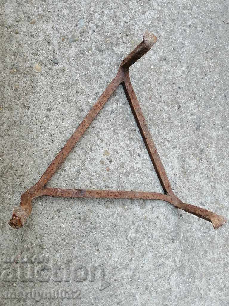 Auction Old forged sazek, wrought iron, primitive Auction Old forged sazek, wrought iron, primitive