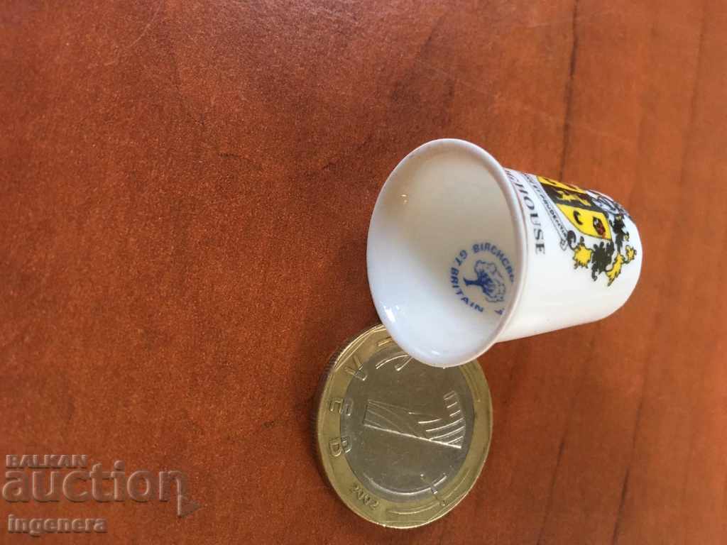 Thimble porcelain with price 5.00 BGN | € 2.56 Thimble porcelain with price 5.00 BGN | € 2.56