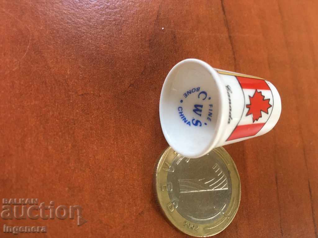 Thimble porcelain with price 5.00 BGN | € 2.56 Thimble porcelain with price 5.00 BGN | € 2.56