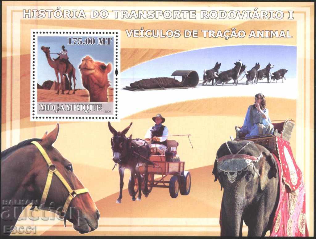 Чист блок Транспорт с животинска тяга 2009 от Мозамбик