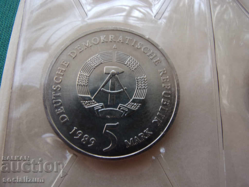 GDR Lot 2x5 Stamps 1989 UNC - 5