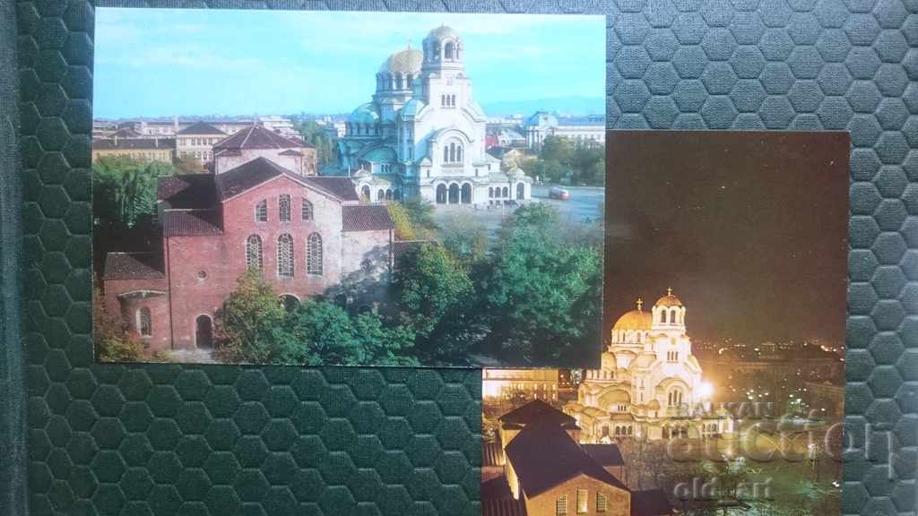 Postcards - Sofia, Al. Nevsky and St. Sofia
