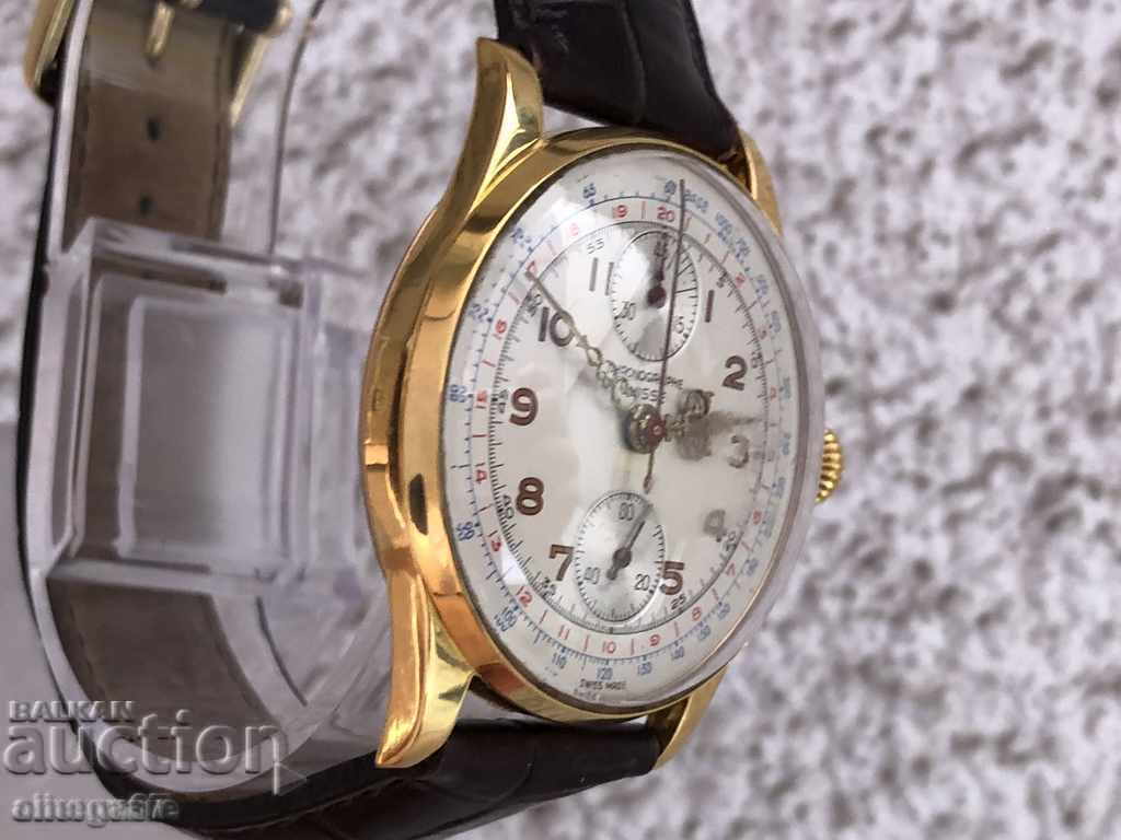 Аукцион Златен часовник хронограф Chronographe Suisse