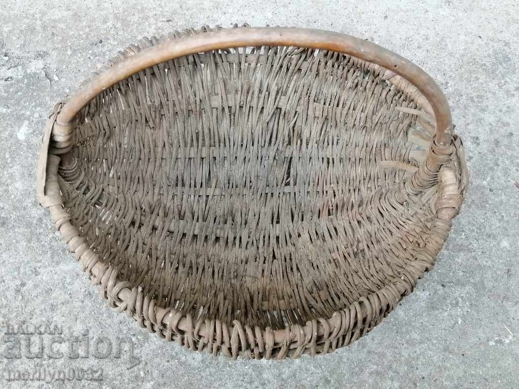 Old wicker basket, wooden, basket, paneer - 7 Old wicker basket, wooden, basket, paneer - 7