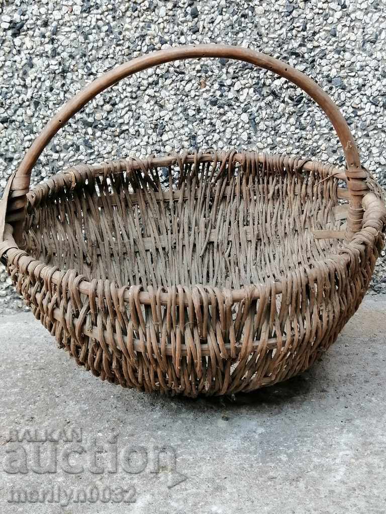 Old wicker basket, wooden, basket, paneer