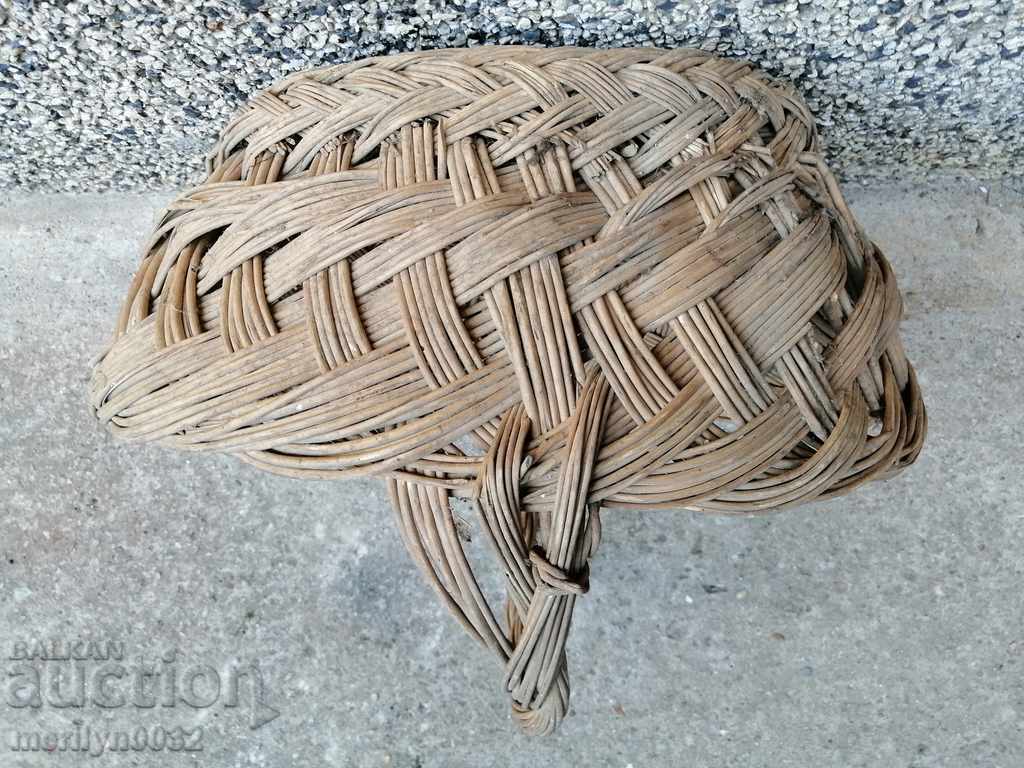 Old wicker basket, wooden, basket, paneer - 6