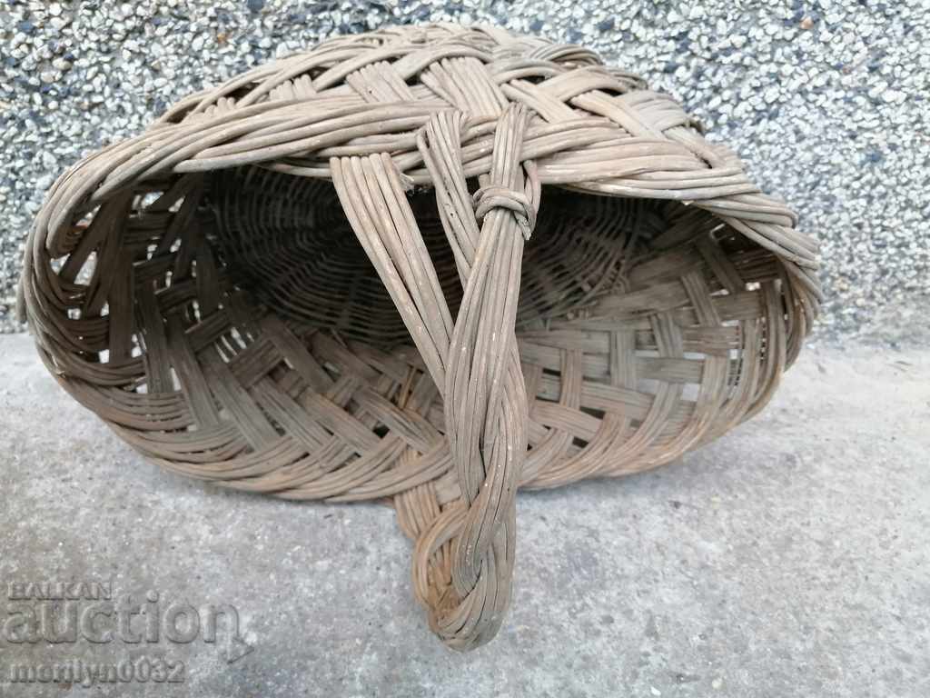 Old wicker basket, wooden, basket, paneer - 7