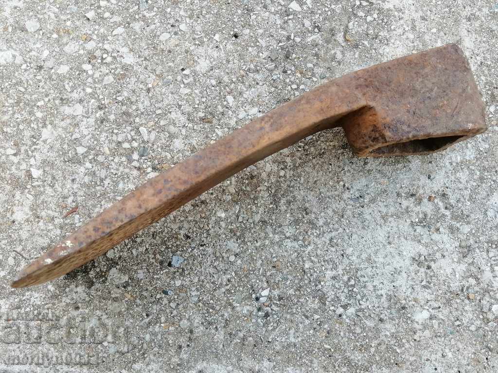 Auction Old forged turntable, wrought iron, picking, tool, top Auction Old forged turntable, wrought iron, picking, tool, top