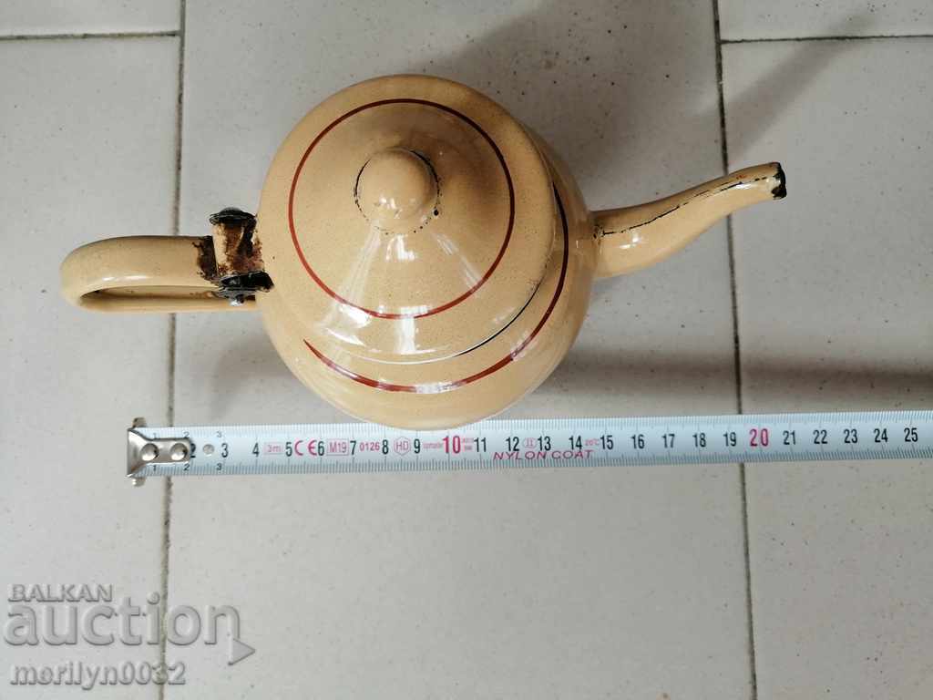 Παράδοση Εμαγιέ τσαγιέρα σοβιετικής εποχής, σκεύος με σμάλτο ΕΣΣΔ Παράδοση Εμαγιέ τσαγιέρα σοβιετικής εποχής, σκεύος με σμάλτο ΕΣΣΔ