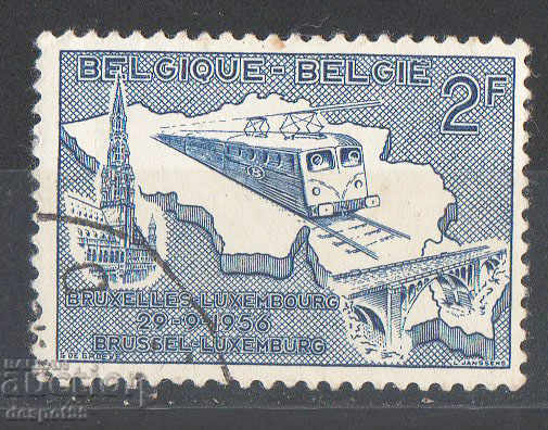 1956. Белгия. Електрическата железница Брюксел-Люксембург.