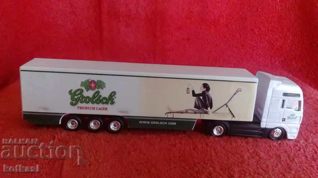 Стара играчка реклама Камион Тир пластмаса метал Китай