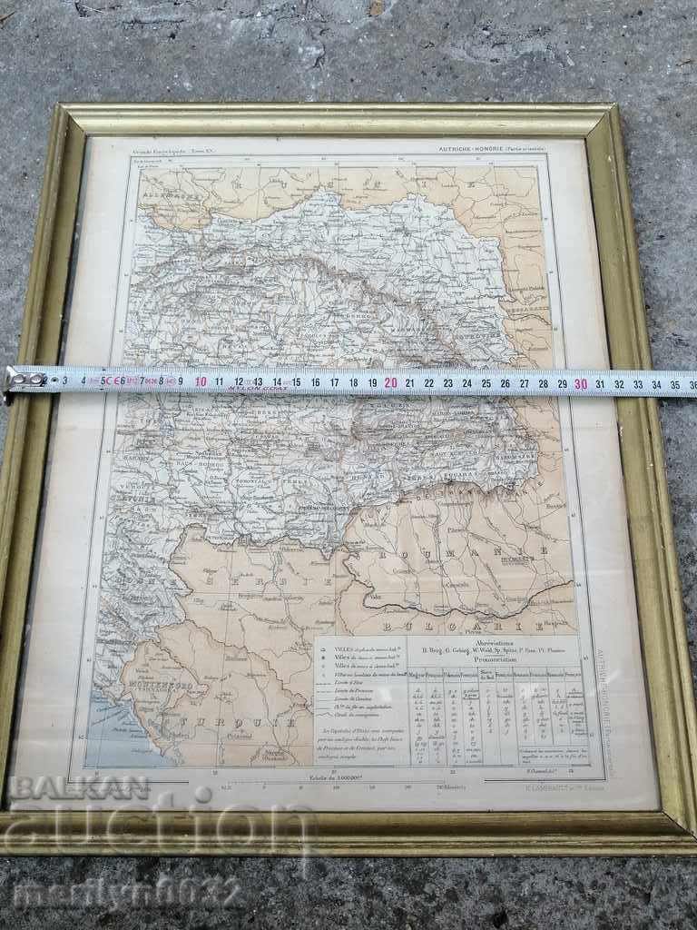 Delivery of Map of Austria-Hungary in a portrait frame, 1894 Delivery of Map of Austria-Hungary in a portrait frame, 1894