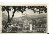 Teteven - γενική άποψη - ασπρόμαυρη κάρτα