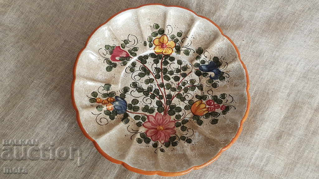 Δημοπρασία Παλιό ιταλικό μπολ με φρούτα "DERUTA"