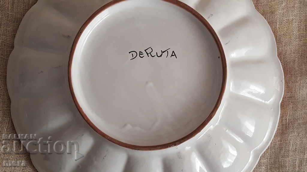 Παλιό ιταλικό μπολ με φρούτα "DERUTA" - 5