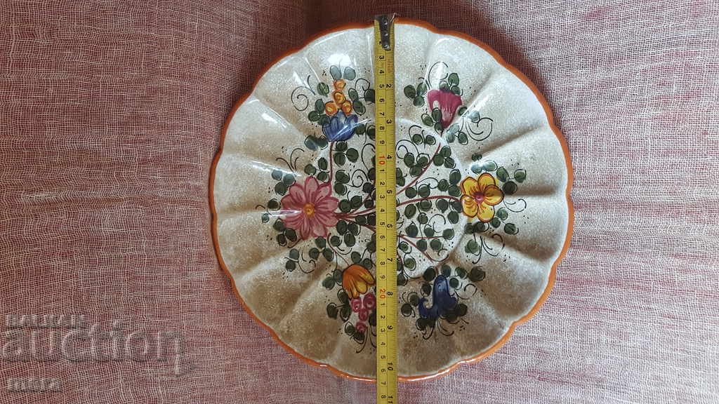 Παλιό ιταλικό μπολ με φρούτα "DERUTA" - 6