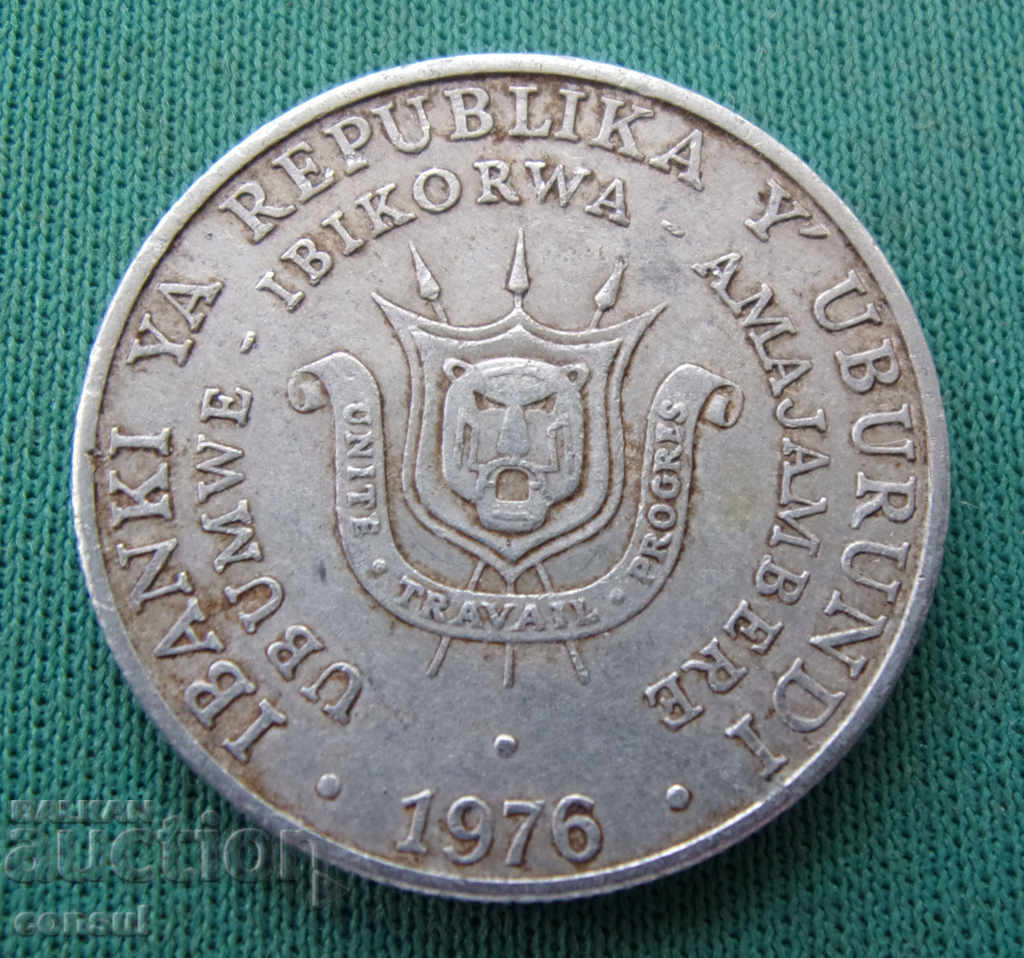 Republica Uburundi 5 franci 1976 Rare