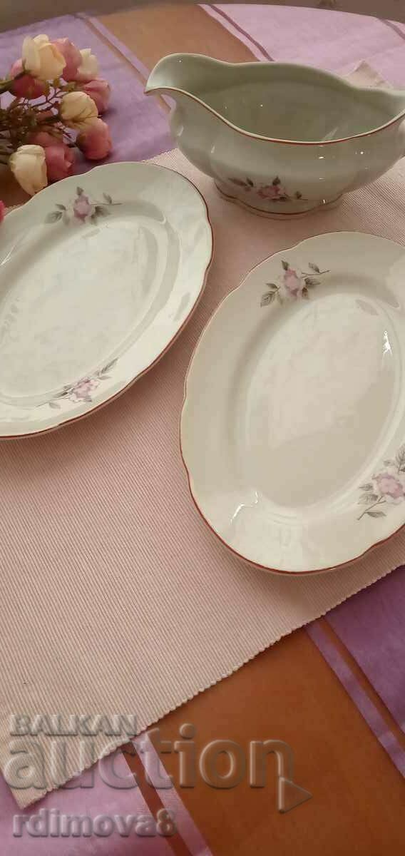 SET RETRO FARURUIȚĂ DE PORȚELAN + 2 PLĂCURI - 7