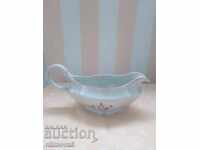 RETRO SET OF PORCELAIN SAUCER + 2 PLATES