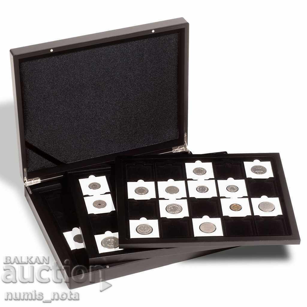 CUTIE DE LUX PENTRU DEPOZITAREA A 60 DE MONEDE ÎN CAPSULE QUADRUM cu preț € 80.00 | 156.47 BGN