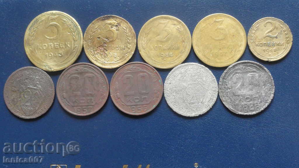 Russia (USSR) 1935-57 - Lot of pennies (10 pieces)