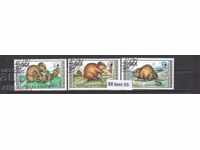 Πανίδα - Ζώα Μογγολία + γραμματόσημα - με σφραγίδα