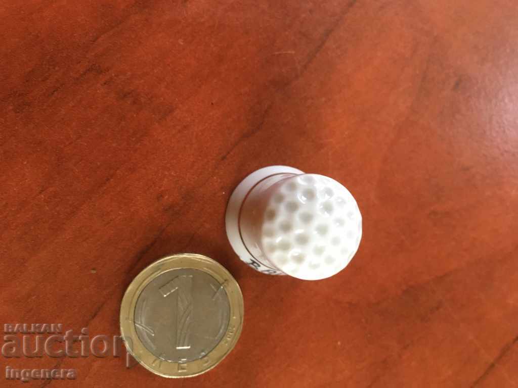 Thimble porcelain with price 5.00 BGN | € 2.56 Thimble porcelain with price 5.00 BGN | € 2.56