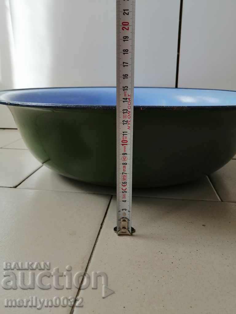 Εμαγιέ μπολ, δίσκος με μια επιγραφή Kolarovgrad, δοχείο με σμάλτο - 7 Εμαγιέ μπολ, δίσκος με μια επιγραφή Kolarovgrad, δοχείο με σμάλτο - 7