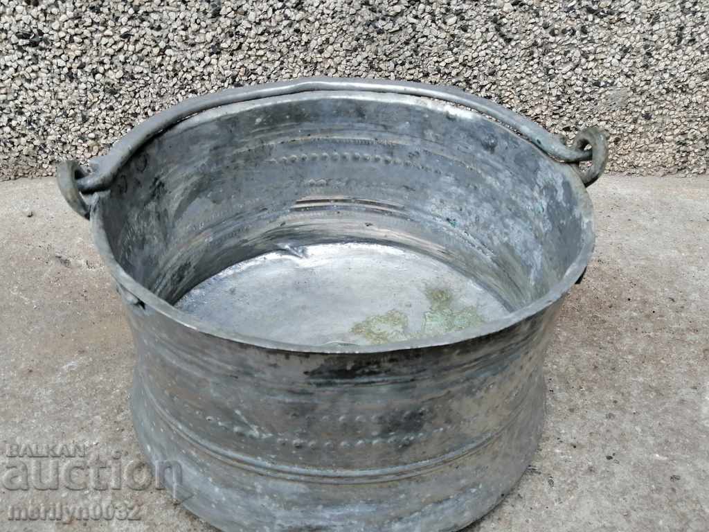 Auction Tinned copper boiler, baker, water tank, copper Auction Tinned copper boiler, baker, water tank, copper