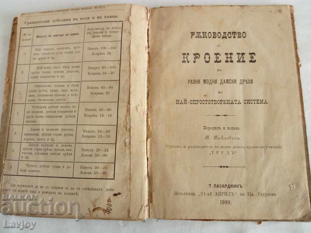 Доставка на Ръковдство за шевна машина Сингер 1900 година