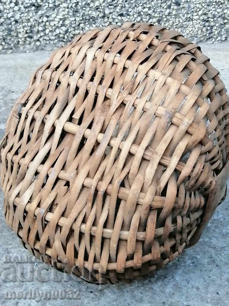 Δημοπρασία Παλιό ψάθινο καλάθι, ξύλινο, καλάθι, πάνελ Δημοπρασία Παλιό ψάθινο καλάθι, ξύλινο, καλάθι, πάνελ