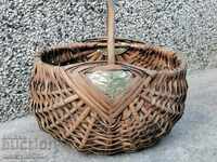 Old wicker basket, wooden, basket, paneer