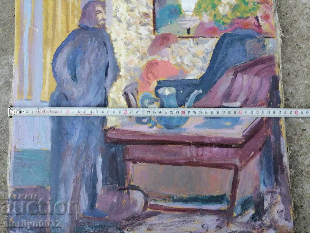 Livrarea Pictură veche, ulei, vopsele în ulei, pictură 58/48 cm Livrarea Pictură veche, ulei, vopsele în ulei, pictură 58/48 cm