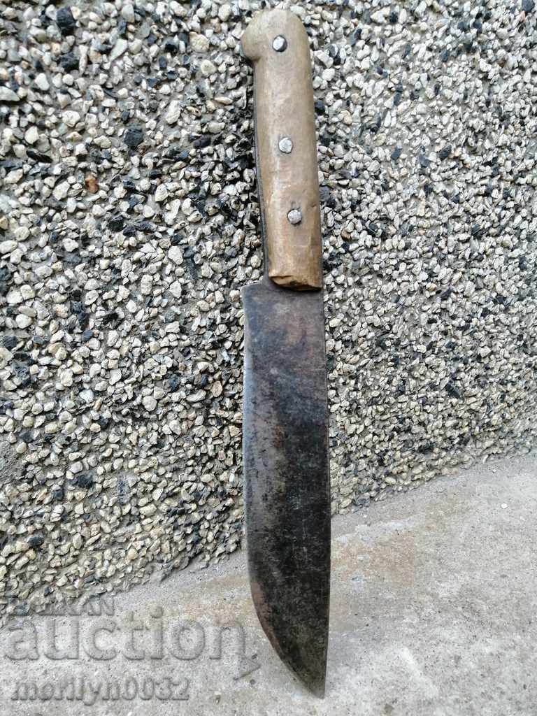 Old forged butcher knife blade with price 68.00 BGN | € 34.77 Old forged butcher knife blade with price 68.00 BGN | € 34.77