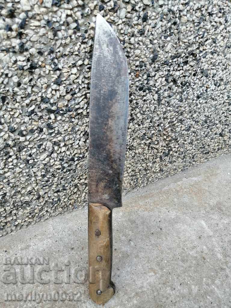 Old forged butcher knife blade - 5 Old forged butcher knife blade - 5