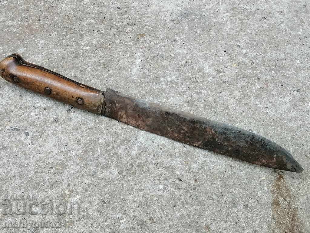 Old forged butcher knife blade with price 68.00 BGN | € 34.77 Old forged butcher knife blade with price 68.00 BGN | € 34.77