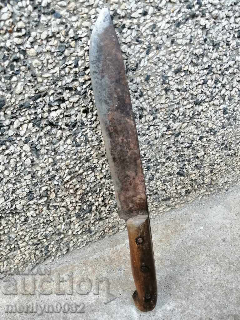 Old forged butcher knife blade - 5 Old forged butcher knife blade - 5