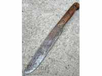 Old forged butcher knife blade