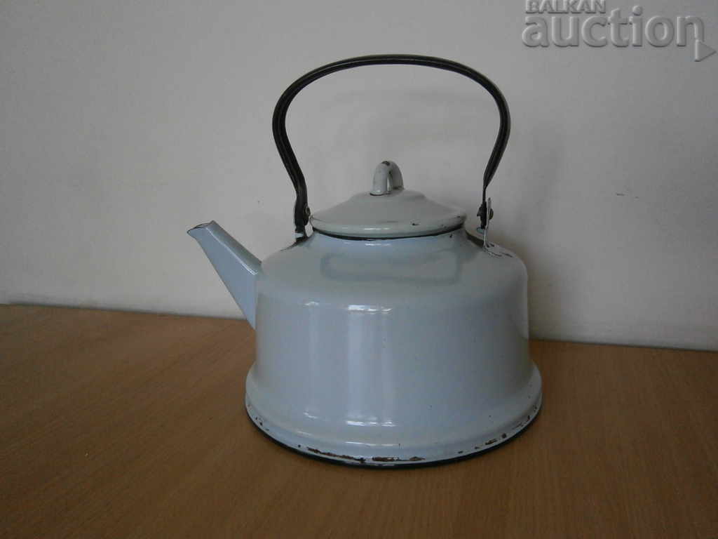 vintage vintage retro large enameled teapot with price 31.00 BGN | € 15.85 vintage vintage retro large enameled teapot with price 31.00 BGN | € 15.85